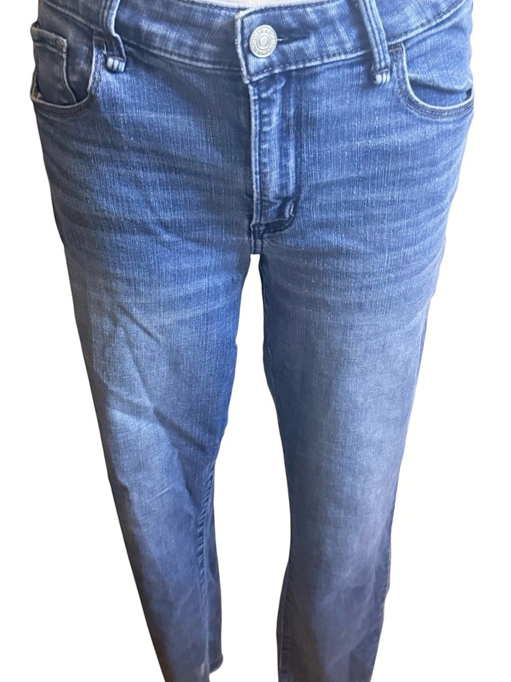Abercrombie & Fitch The Super Skinny Ankle Mid Rise Jeans Waist 29 Blue